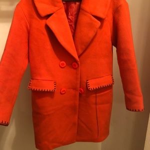 NEW LEATHER BAG GIFT Orange Wool Cashmere Swing